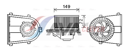 Interior Blower - AI8378 AVA QUALITY COOLING