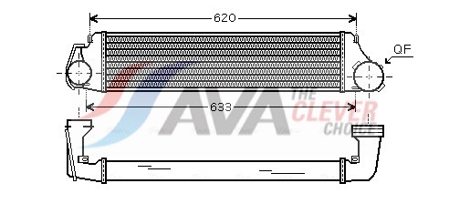 Intercooler, charger - BW4282 AVA QUALITY COOLING