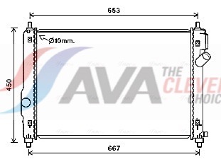Radiatore, Raffreddamento motore - CT2064 AVA QUALITY COOLING