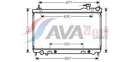 Radiator, engine cooling - DN2304 AVA QUALITY COOLING