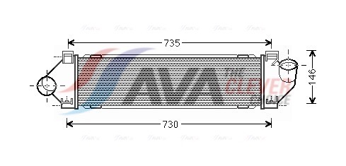 Intercooler - FDA4480 AVA QUALITY COOLING