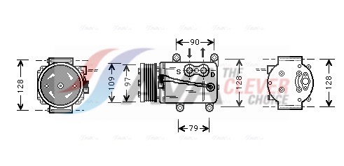 Compressor, air conditioning - FDAK105 AVA QUALITY COOLING
