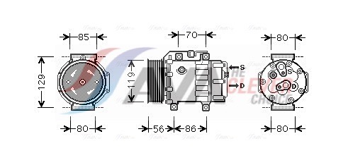 Compressor, air conditioning - FDAK378 AVA QUALITY COOLING