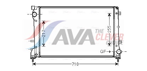 Radiator, engine cooling - FT2390 AVA QUALITY COOLING