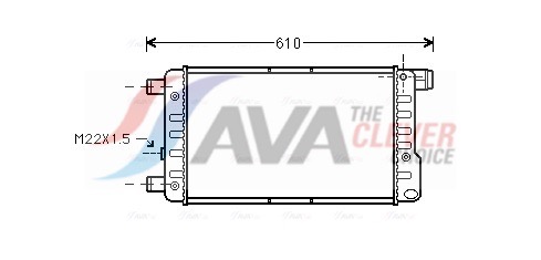 radiatorius, variklio aušinimas - FTA2115 AVA QUALITY COOLING