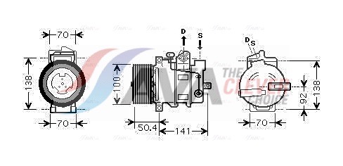 Compressor, air conditioning - MSAK431 AVA QUALITY COOLING