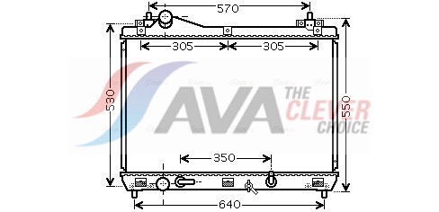 Radiator, engine cooling - SZ2105 AVA QUALITY COOLING
