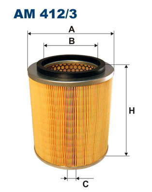 Air Filter - AM 412/3 FILTRON