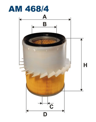 Air Filter - AM 468/4 FILTRON