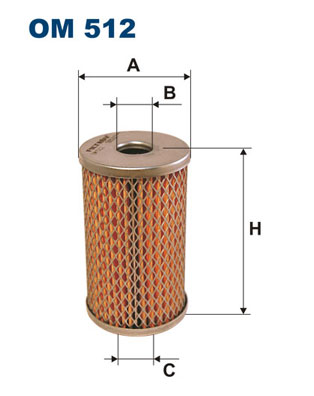 Hydraulic Filter, steering system - OM 512 FILTRON