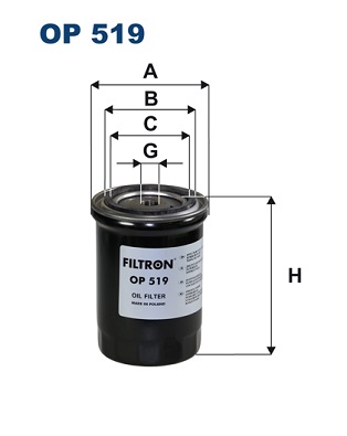 Oil Filter - OP 519 FILTRON