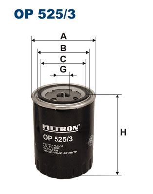 Oil Filter - OP 525/3 FILTRON