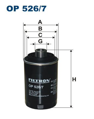 Oil Filter - OP 526/7 FILTRON