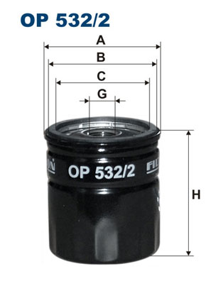 Oil Filter - OP 532/2 FILTRON
