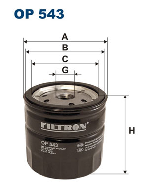 Oil Filter - OP 543 FILTRON