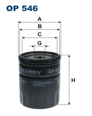 Oil Filter - OP 546 FILTRON