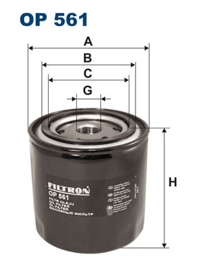 alyvos filtras - OP 561 FILTRON