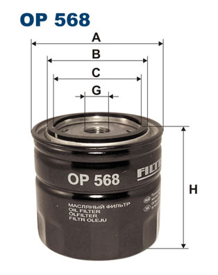 alyvos filtras - OP 568 FILTRON