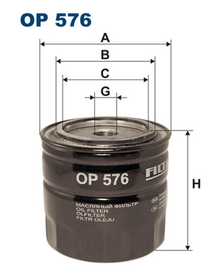 Oil Filter - OP 576 FILTRON