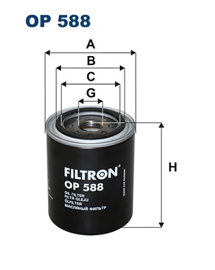 Filtro olio - OP 588 FILTRON