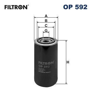 Oil Filter - OP 592 FILTRON
