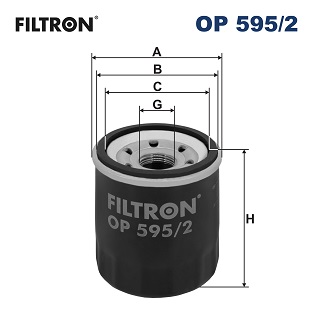 Oil Filter - OP 595/2 FILTRON