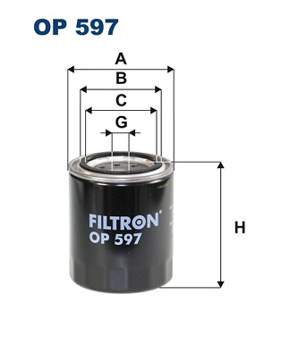 Filtro olio - OP 597 FILTRON