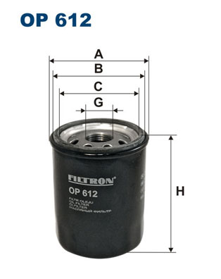 Oil Filter - OP 612 FILTRON