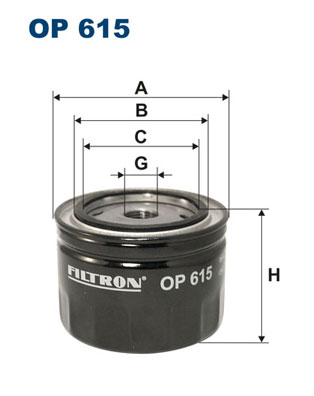 Oil Filter - OP 615 FILTRON