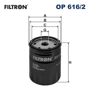 Oil Filter - OP 616/2 FILTRON