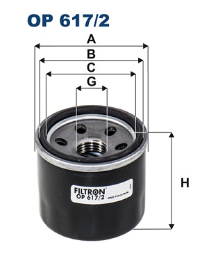 Oil Filter - OP 617/2 FILTRON