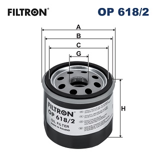 alyvos filtras - OP 618/2 FILTRON
