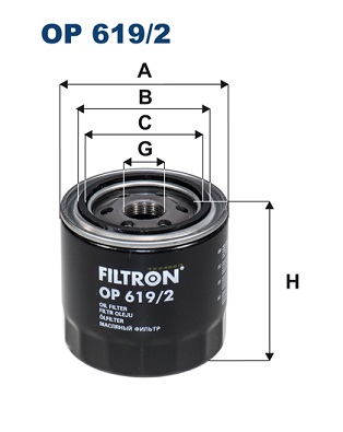 Oil Filter - OP 619/2 FILTRON
