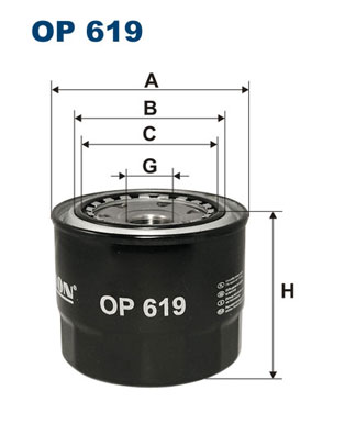 Ölfilter - OP 619 FILTRON