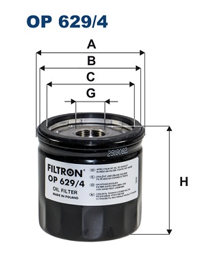 Oil Filter - OP 629/4 FILTRON