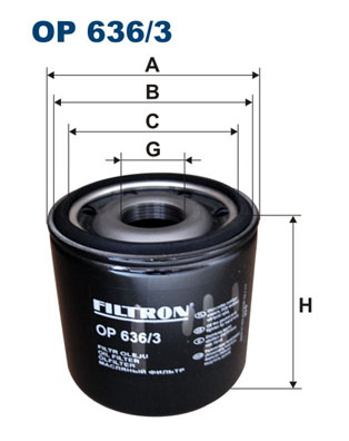 Oil Filter - OP 636/3 FILTRON