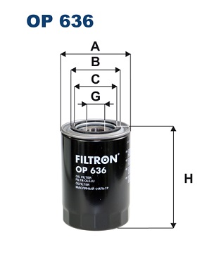 Filtro olio - OP 636 FILTRON