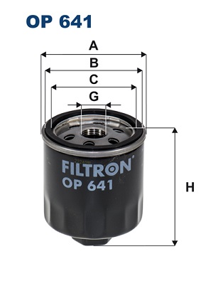 Filtro olio - OP 641 FILTRON