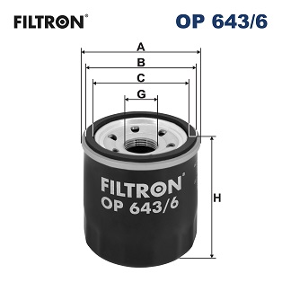 Oil Filter - OP 643/6 FILTRON
