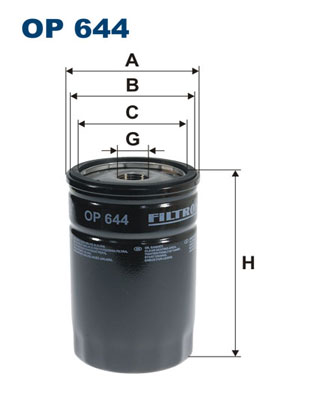 Oil Filter - OP 644 FILTRON