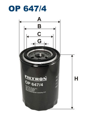 Oil Filter - OP 647/4 FILTRON