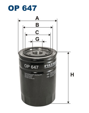 Oil Filter - OP 647 FILTRON