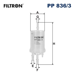 Fuel filter - PP 836/3 FILTRON