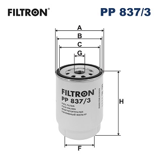 Fuel filter - PP 837/3 FILTRON