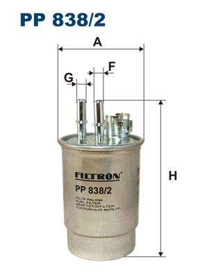 Fuel filter - PP 838/2 FILTRON
