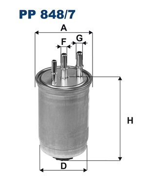 Filtro carburante - PP 848/7 FILTRON