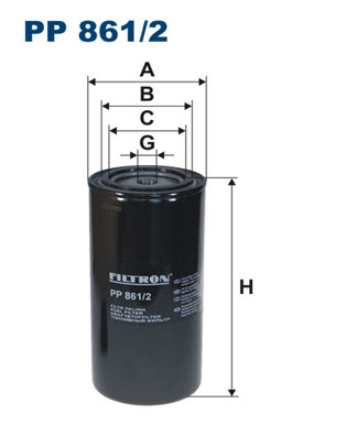 Kraftstofffilter - PP 861/2 FILTRON