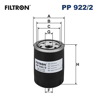 kuro filtras - PP 922/2 FILTRON