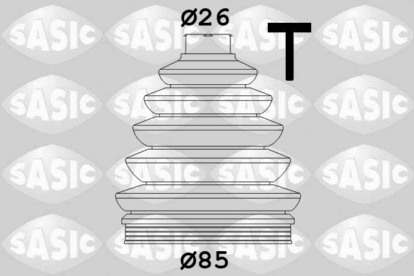 Kit cuffia, Semiasse - 1906038 SASIC