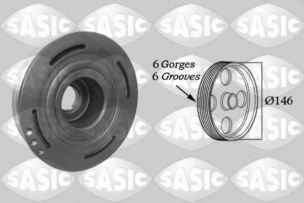 Puleggia cinghia, Albero a gomiti - 2154013 SASIC